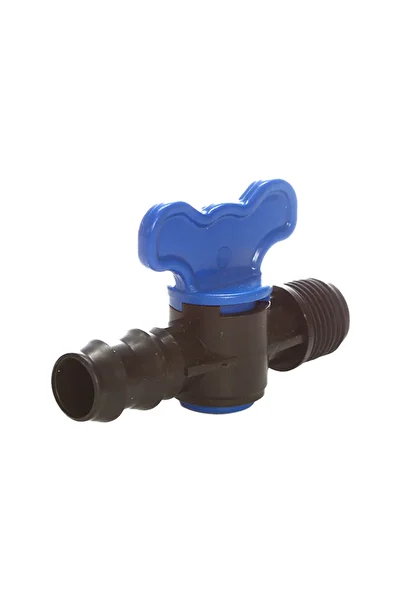 flores Robinet din plastic pentru teava picurare cu filet si stut, Nr-7624, 20 mm x 1/2" FE