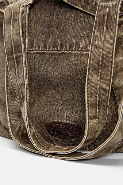 Pull & Bear STWD denim tote bag