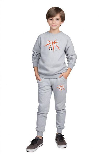 panios kids Round Neck Game on Printed Boy's Tracksuit Set