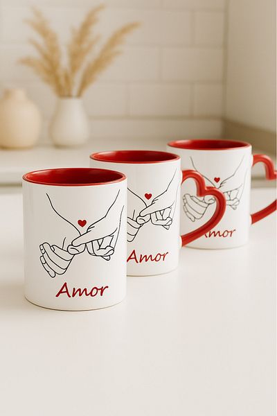 çokaş 3 Pack Large Size Magic Mug for Lover