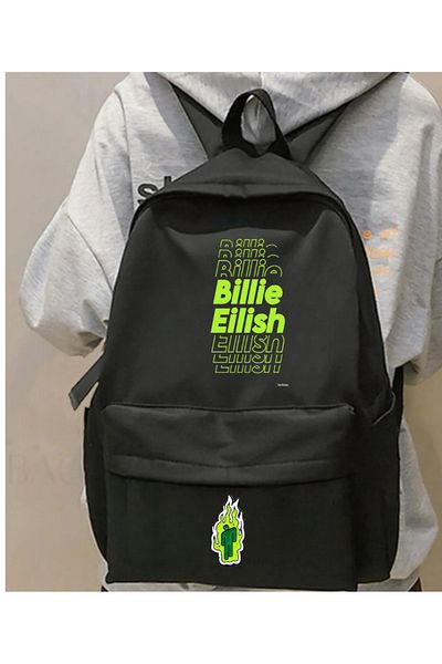 Touz Moda Σχολικό σακίδιο πλάτης Billie Eilish με στάμπα Unisex