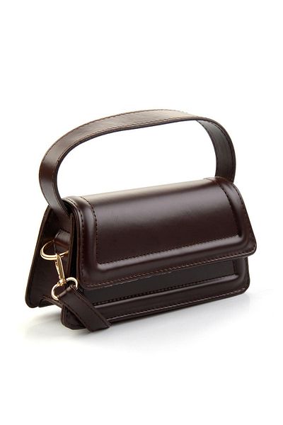 Bambi Καφέ γυναικεία τσάντα ώμου C06572023309