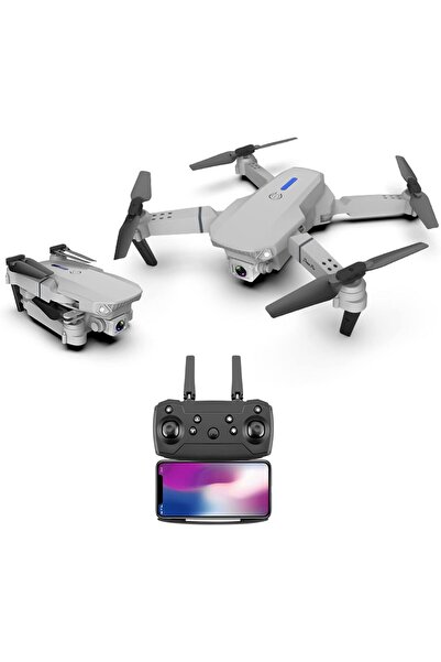 tekno popüler E88 Drone 4k Hd Çift Kameralı Drone App Kontrol Wifi Li Katlanabilir Quatcopter