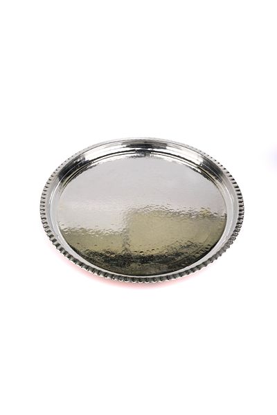 Zinnun Copper Tray with Tin Inside 38 cm