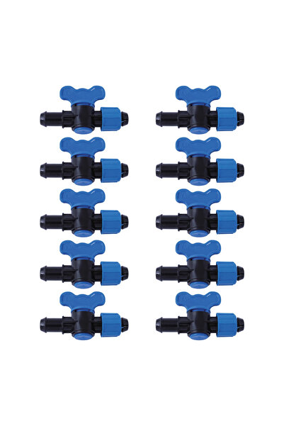 flores Set 10 x Robinet din plastic pentru teava picurare cu reductie si piul...