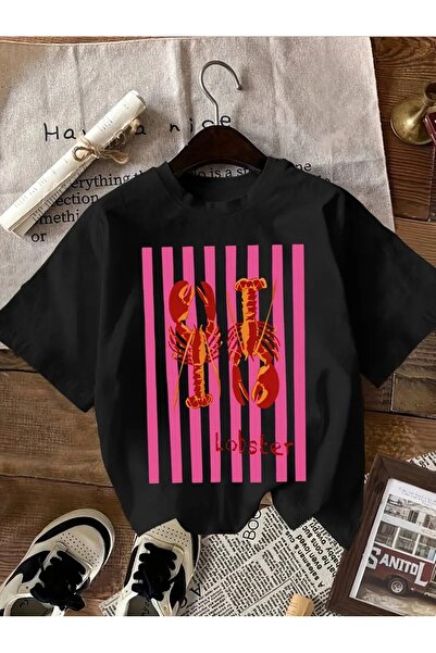 vikitekno Γυναικείο μπλουζάκι oversized Lobster Design