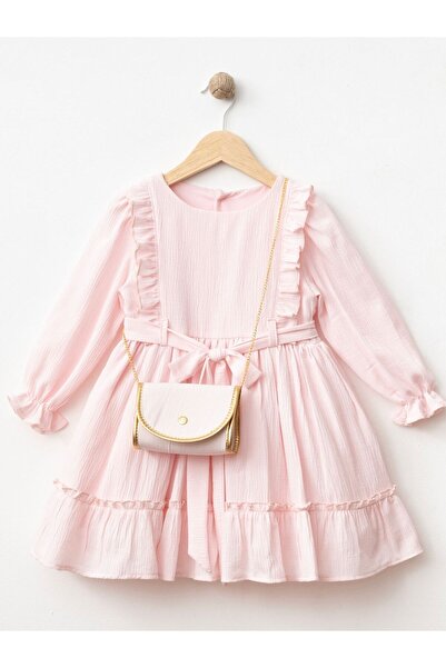 Cherrys Bebek Simetrik Fırfırlı Elbise