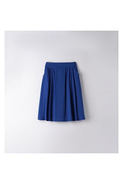 Sarabanda Pleated Midi Skirt for Girls - I Do, Blue, 170-176cm