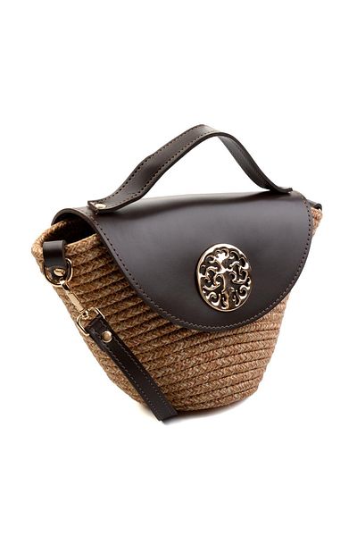 Bambi Γυναικεία τσάντα Messenger με σχέδιο καφέ C06619105928