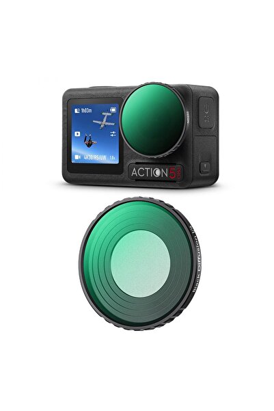 K&F CONCEPT Black Diffusion 1/4 Filter ( DJI Osmo Action 4/5 Pro uyumlu )