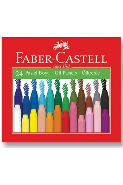 ADASRA أقلام تلوين باستيل من فابر كاستل - 24 قطعة - ألوان باستيل زيتية - 24 قطعة