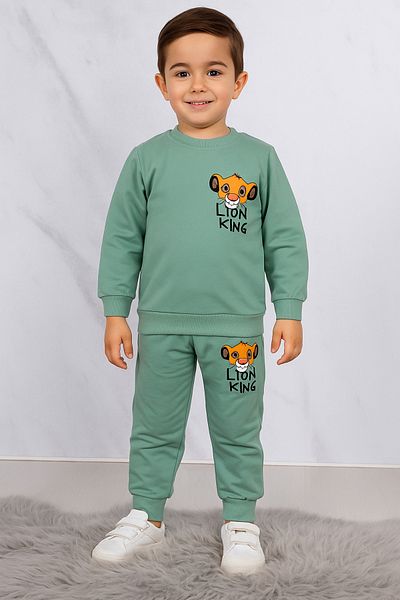 KGN GİYİM Boy's Summer Top and Bottom Set