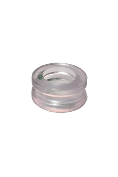 flores Set of 10 pieces Right gasket for drip pipe, No. 7461, transparent, 16 mm