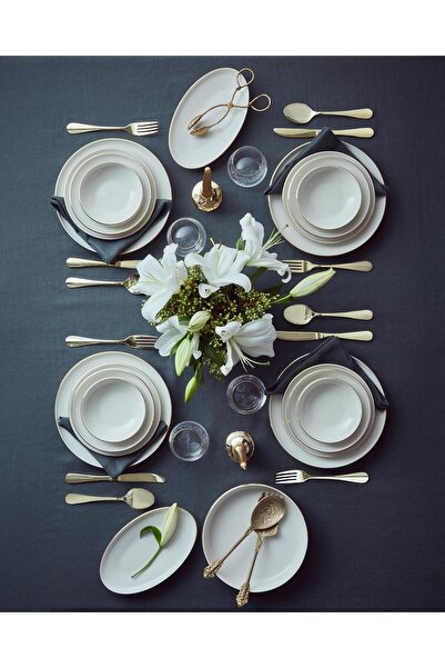 English Home Torino Porselen Yemek Takımı 27 Parça 6 Kişilik Gold (4.08.2025)