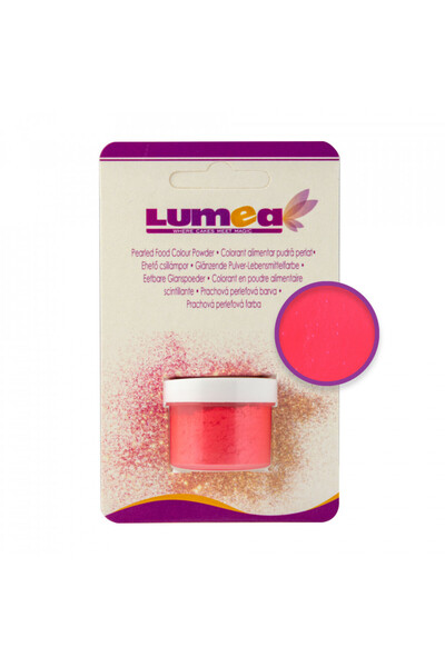 Lumea Colorant alimentar pudra de suprafata Rosu Capsuna perlat, 4g -