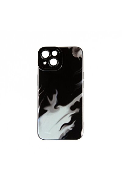 OEM Capac Protectie Spate Colectia Soft Waves Compatibil Cu iPhone 14 - Negru