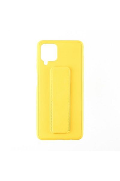 OEM Capac Protectie Spate Colectia Stand Compatibil Cu Samsung Galaxy A12 - Galben