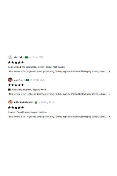 X LOT Smart Tasbih Zikr Ring Muslim Prayer timing reminder OLED display Counter WearableTechnology