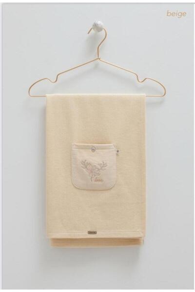 Caramell Soft Style Girl Girl Knitwear Looked Combed Cotton Blanket