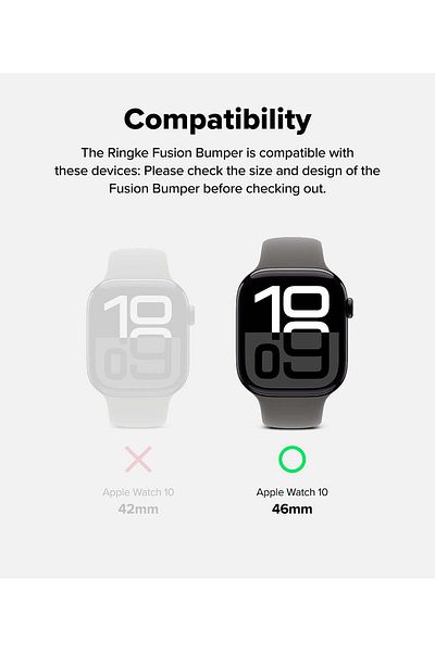 Ringke Apple Watch 10 46 mm Case Cover | Fusion Bumper | Neon Orange
