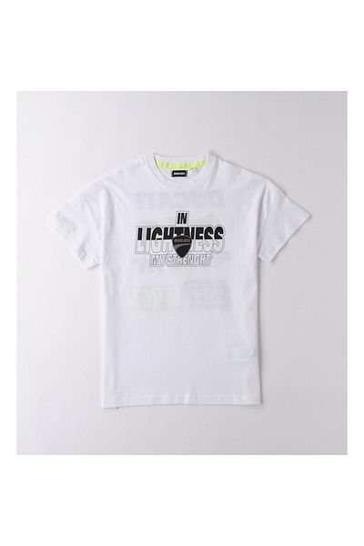 Ducati Boy's T-Shirt with Print, White, 152-164 CM