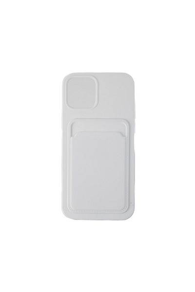 OEM Capac Protectie Spate Colectia Soft Card Slot Compatibil Cu iPhone 14 Plus - Alb