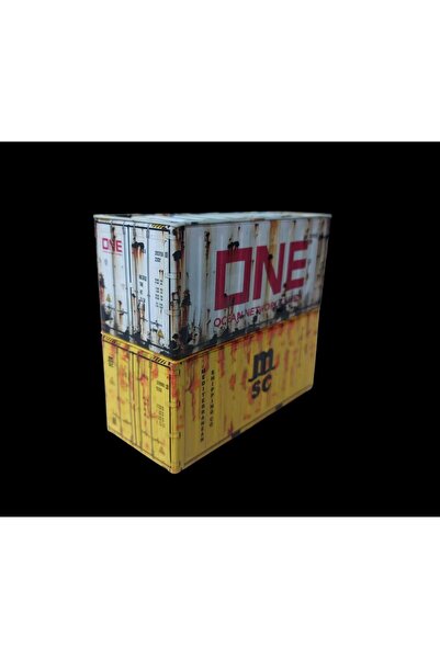 kho military design 11.5X5X5.5Cm. One Container Form Metal Organizer Model