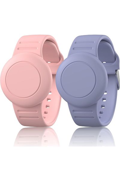 O Ozone Waterproof Silicone Airtag Bracelet for Kids |Hidden GPS Tracker Wristband For Apple Airtag,Lightwei