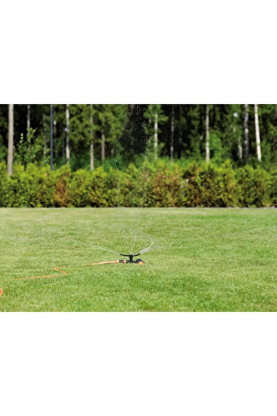 FiSKARS Aspersor rotativ universal cu roți 1023657, cap metalic