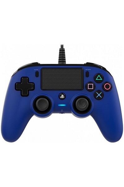 Nacon Controler compact cu fir pentru Playstation 4, albastru