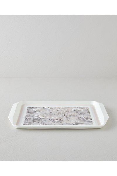 English Home Blooming Pp Anti-Slip Tray 39X30 cm Cream (08.04.2025)