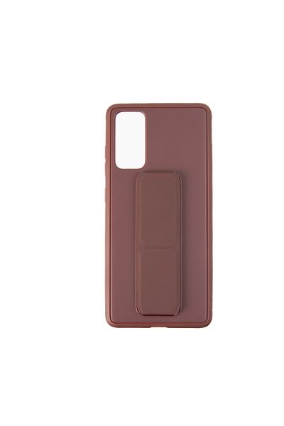 OEM Capac Protectie Spate Colectia Stand Compatibil Cu Samsung Galaxy S20 Fe - Maro