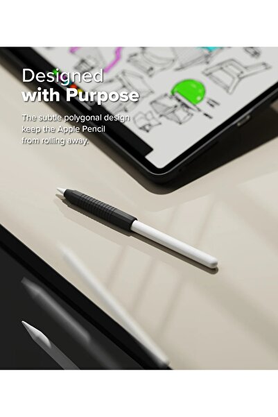 Ringke حافظة قلم Apple Pencil Pro من الجيل الثاني | حامل رسم من السيليكون | أسود
