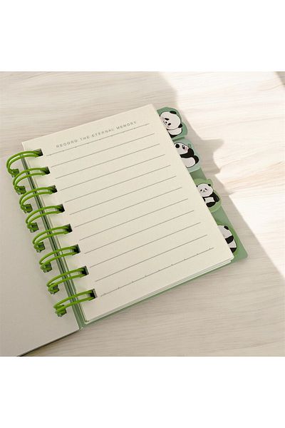 acsesuaris Mini Notepad with Panda Bookmark