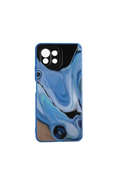 OEM Capac Protectie Spate Colectia Soft Waves Compatibil Cu Xiaomi Mi 11 Lite 5g - Albastru