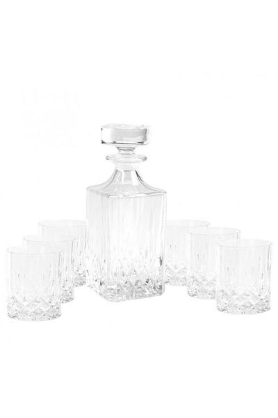 RCR Crystal Set 7 Pieces Whisky Rcr Crystal, Opera DOF, 75 + 30 cl