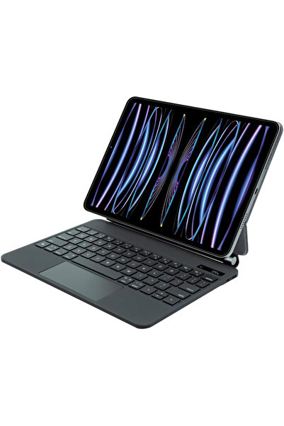 Xo Kablosuz Klavye KB09 - iPad 10.9''/11'' Uyumlu, Touchpad’li, Dijital Ekranlı, Türkçe Q, Şarjlı