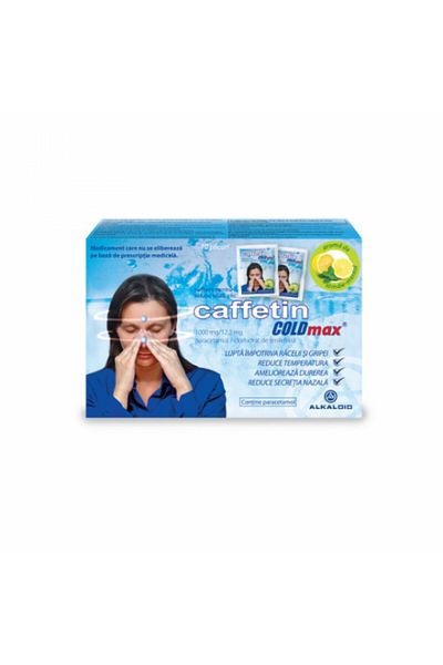 ALKALOID Caffetin Coldmax, 1000 mg/12,2 mg, 10 plicuri,