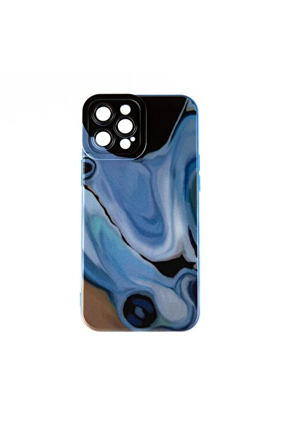 OEM Capac Protectie Spate Colectia Soft Waves Compatibil Cu iPhone 12 Pro Max - Albastru