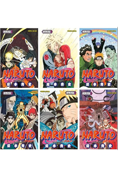 Gerekli Şeyler Yayıncılık Naruto 52-53-54-55-56-57 Manga Seti (6 KİTAP) / KAR...
