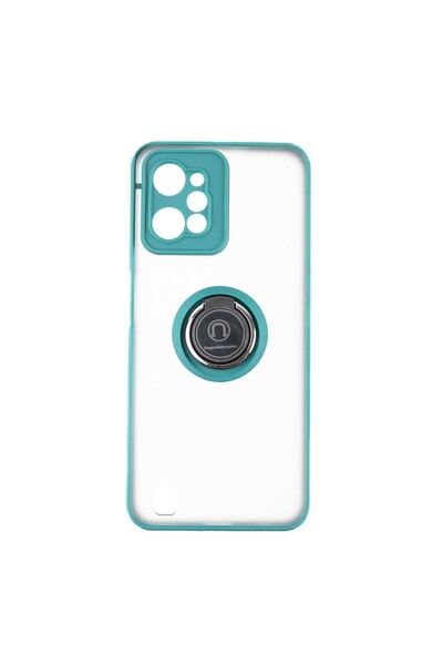 OEM Capac Protectie Spate Colectia Soft Shape With Ring Compatibil Cu Realme C31 - Verde