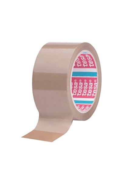 Tesa Brown adhesive tape, 48mm x 66m, synthetic rubber base, scotch roll