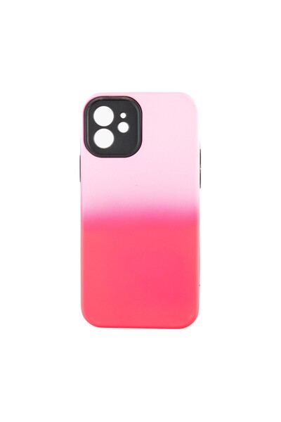 OEM Capac Protectie Spate Colectia Gradient Compatibil Cu iPhone 11 - Roz Inchis