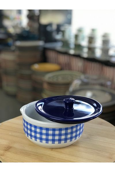 RGS HOMELİFE Ceramic Storage Container with Lid – 14.5 cm