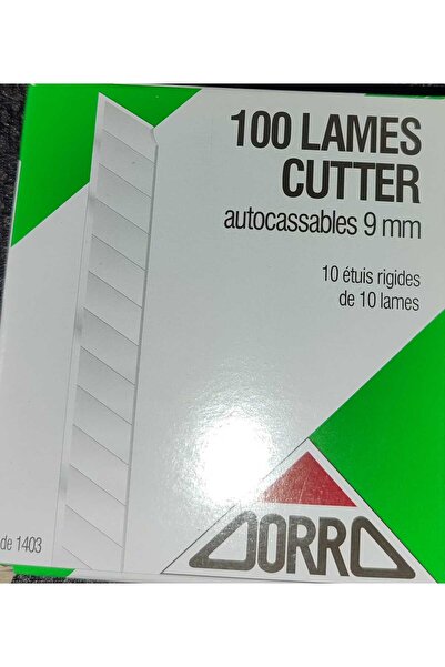 orro MAKET BIÇAĞI YEDEĞİ 9 MM DAR 1 PK 100 ADET