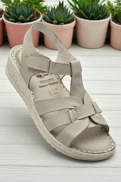 ISPARTALILAR 8150 Full Orthopedic Genuine Leather Women's Sandals Leather Sandals Ivazn