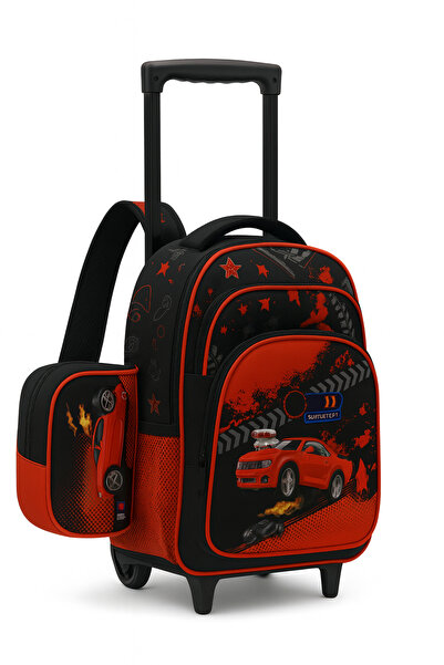 Premium 3 Piece Kids Trolley Bag Set School Backpack with Lunch Bag & Pencil Case Durable & Stylish