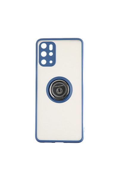 OEM Capac Protectie Spate Colectia Soft Shape With Ring Compatibil Cu Samsung Galaxy S20 Plus - Albastru