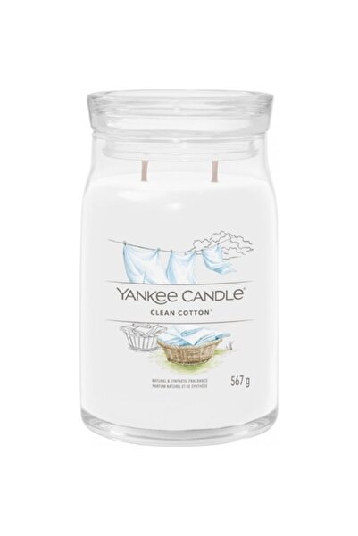 Yankee Candle Lumânare din bumbac curat, 567 g