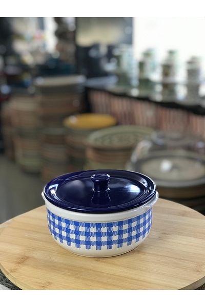 RGS HOMELİFE Ceramic Storage Container with Lid – 14.5 cm